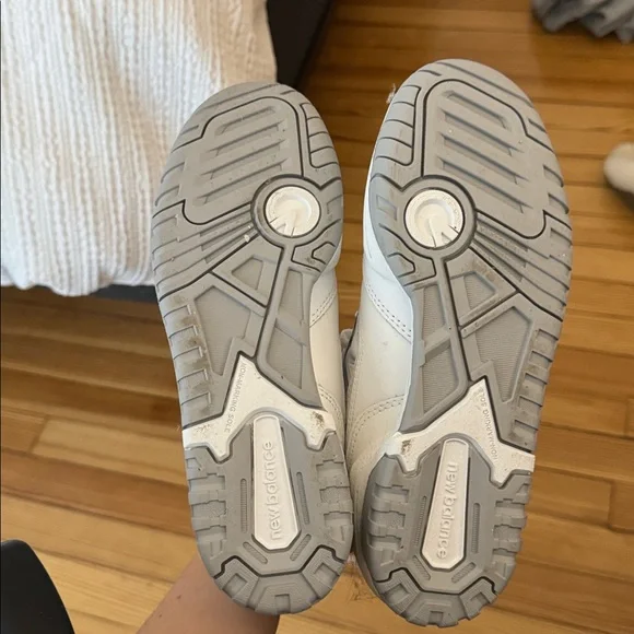 New Balance 550 Light Gray Sneakers - Picture 3 of 4